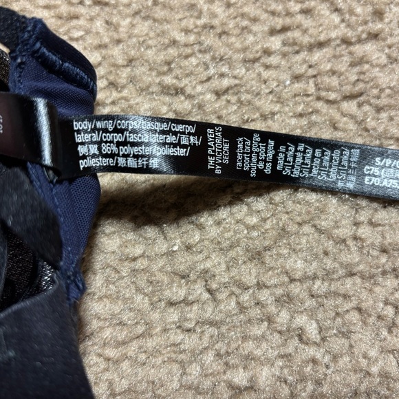 Victoria’s secret Navy/ Sparkly Sports Bra Womens size small - Picture 4 of 4